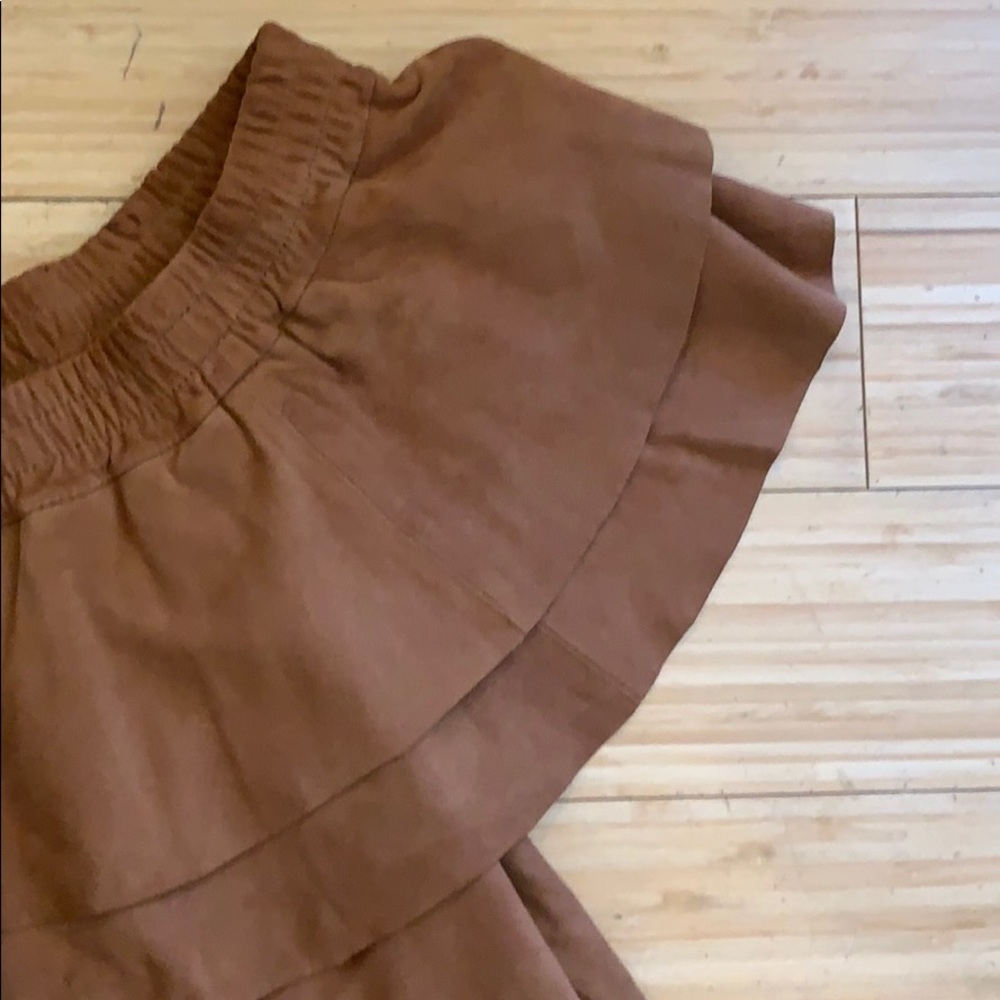 Designers Remix - Suede Top View 3